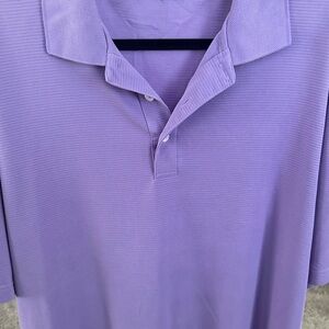 BUGATCHI Men's Purple Polo Golf Shirt